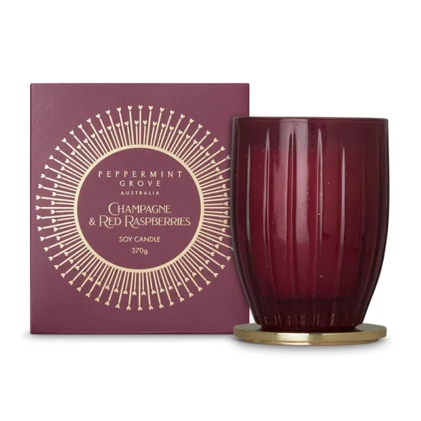 Champagne & Red Raspberries candle